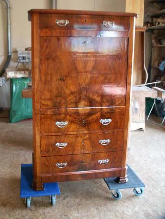 secretaire XIXeme noyer restaure1